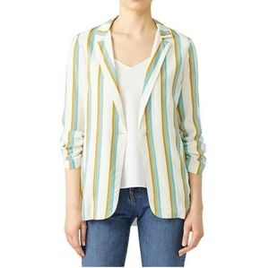 Amanda Uprichard Striped Brooklyn Blazer Size M